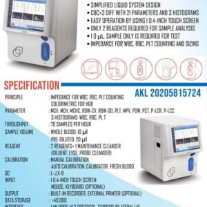 Automated Z3 Hematology Analyzer